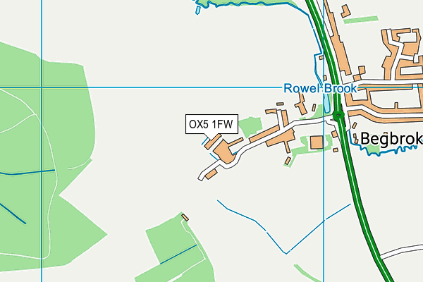 OX5 1FW map - OS VectorMap District (Ordnance Survey)
