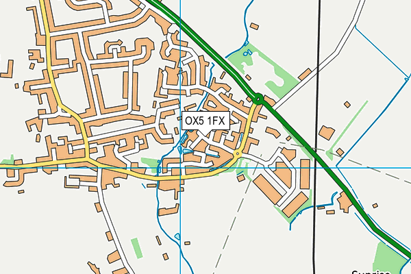 OX5 1FX map - OS VectorMap District (Ordnance Survey)