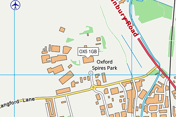 OX5 1GB map - OS VectorMap District (Ordnance Survey)