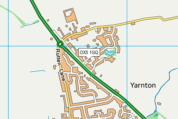 OX5 1GQ map - OS VectorMap District (Ordnance Survey)