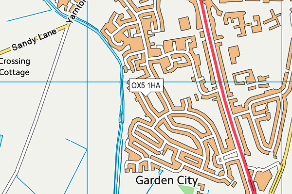 OX5 1HA map - OS VectorMap District (Ordnance Survey)
