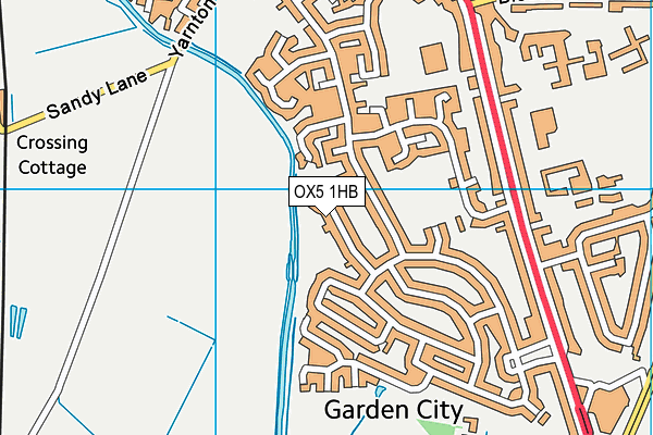 OX5 1HB map - OS VectorMap District (Ordnance Survey)