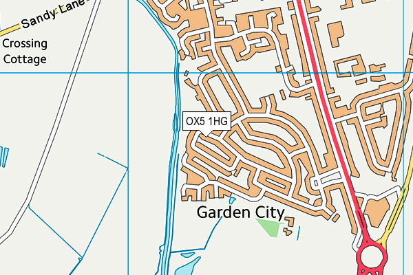 OX5 1HG map - OS VectorMap District (Ordnance Survey)