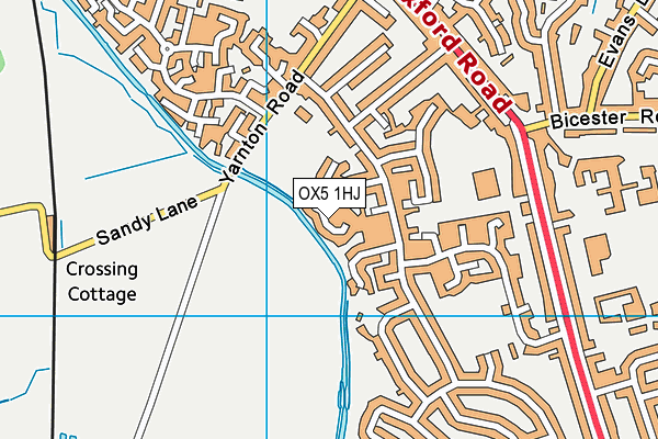 OX5 1HJ map - OS VectorMap District (Ordnance Survey)