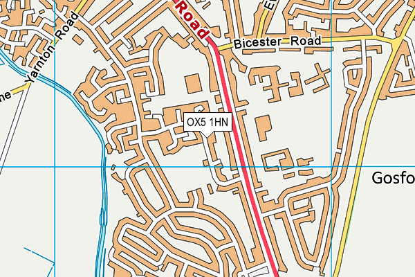 OX5 1HN map - OS VectorMap District (Ordnance Survey)