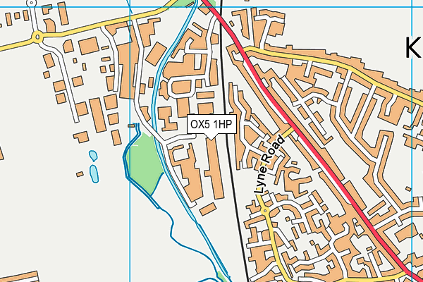 OX5 1HP map - OS VectorMap District (Ordnance Survey)