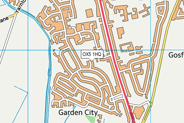 OX5 1HQ map - OS VectorMap District (Ordnance Survey)