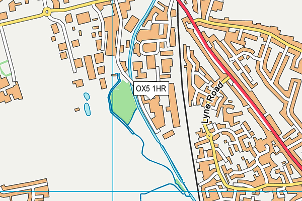 OX5 1HR map - OS VectorMap District (Ordnance Survey)