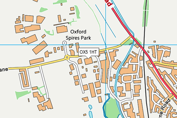 Vida Health And Fitness map (OX5 1HT) - OS VectorMap District (Ordnance Survey)