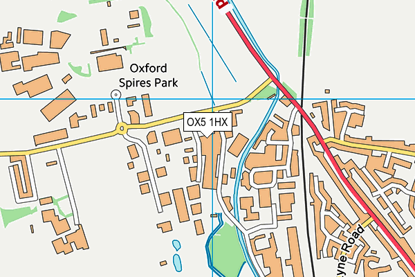 OX5 1HX map - OS VectorMap District (Ordnance Survey)