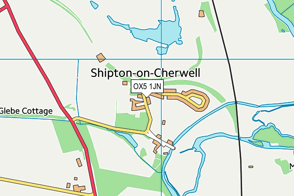 OX5 1JN map - OS VectorMap District (Ordnance Survey)