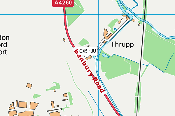 OX5 1JU map - OS VectorMap District (Ordnance Survey)