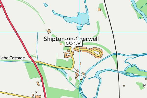 OX5 1JW map - OS VectorMap District (Ordnance Survey)