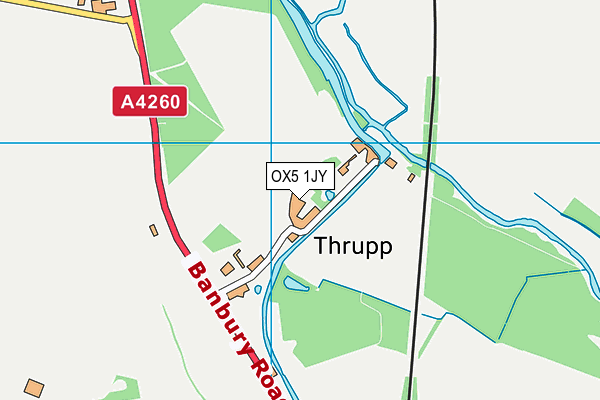 OX5 1JY map - OS VectorMap District (Ordnance Survey)