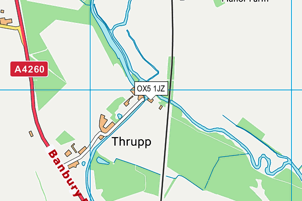 OX5 1JZ map - OS VectorMap District (Ordnance Survey)