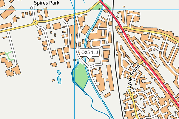 OX5 1LJ map - OS VectorMap District (Ordnance Survey)