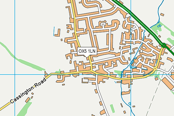 OX5 1LN map - OS VectorMap District (Ordnance Survey)