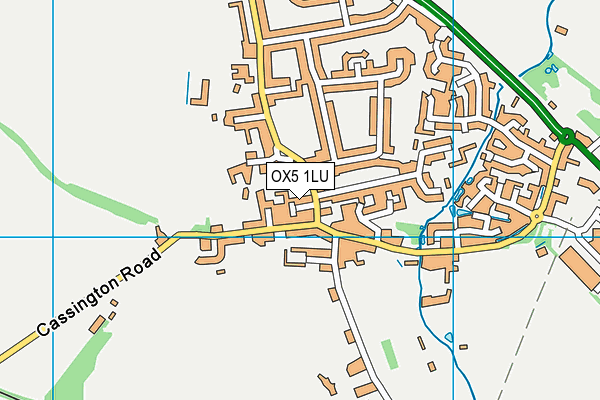 OX5 1LU map - OS VectorMap District (Ordnance Survey)