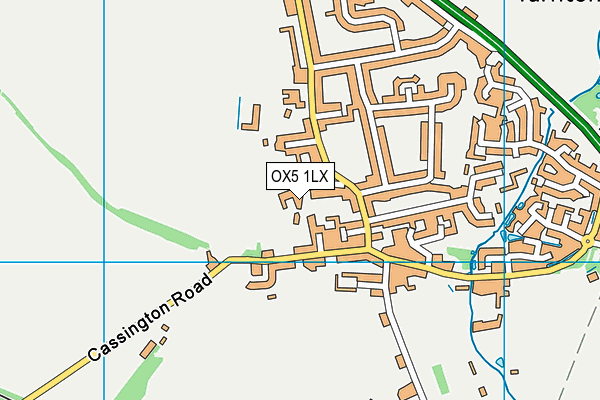 OX5 1LX map - OS VectorMap District (Ordnance Survey)