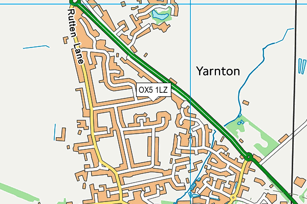 OX5 1LZ map - OS VectorMap District (Ordnance Survey)