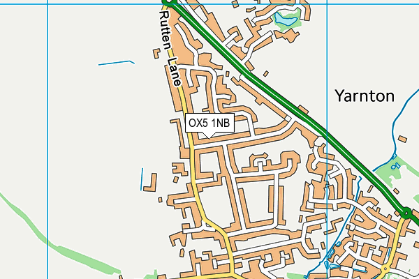 OX5 1NB map - OS VectorMap District (Ordnance Survey)