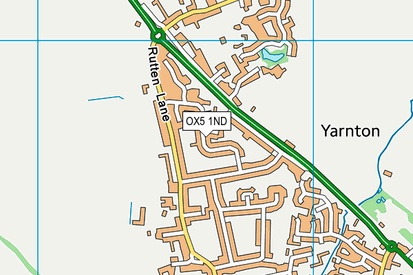 OX5 1ND map - OS VectorMap District (Ordnance Survey)
