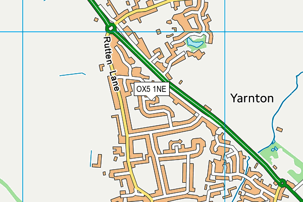 OX5 1NE map - OS VectorMap District (Ordnance Survey)