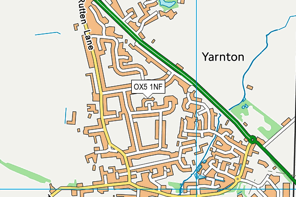 OX5 1NF map - OS VectorMap District (Ordnance Survey)