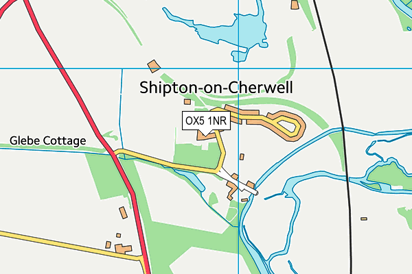 OX5 1NR map - OS VectorMap District (Ordnance Survey)