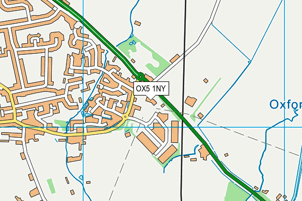 OX5 1NY map - OS VectorMap District (Ordnance Survey)