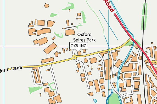 OX5 1NZ map - OS VectorMap District (Ordnance Survey)