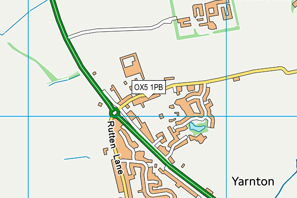 OX5 1PB map - OS VectorMap District (Ordnance Survey)