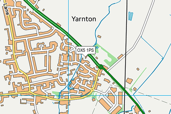 OX5 1PS map - OS VectorMap District (Ordnance Survey)