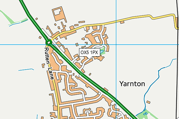 OX5 1PX map - OS VectorMap District (Ordnance Survey)