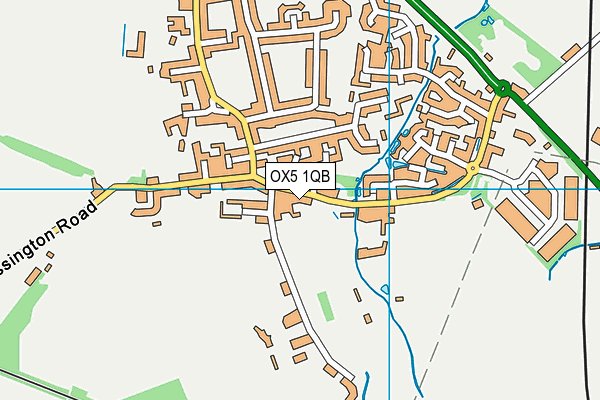 OX5 1QB map - OS VectorMap District (Ordnance Survey)