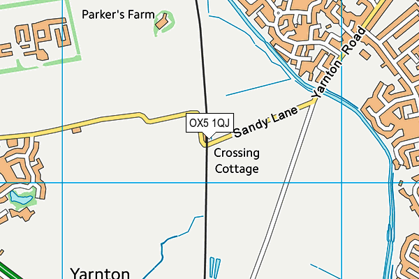 OX5 1QJ map - OS VectorMap District (Ordnance Survey)