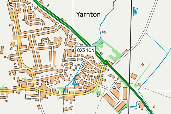 OX5 1QN map - OS VectorMap District (Ordnance Survey)