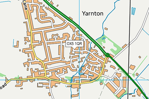 OX5 1QR map - OS VectorMap District (Ordnance Survey)