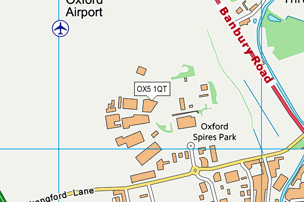OX5 1QT map - OS VectorMap District (Ordnance Survey)