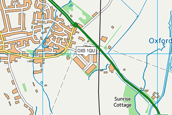 OX5 1QU map - OS VectorMap District (Ordnance Survey)