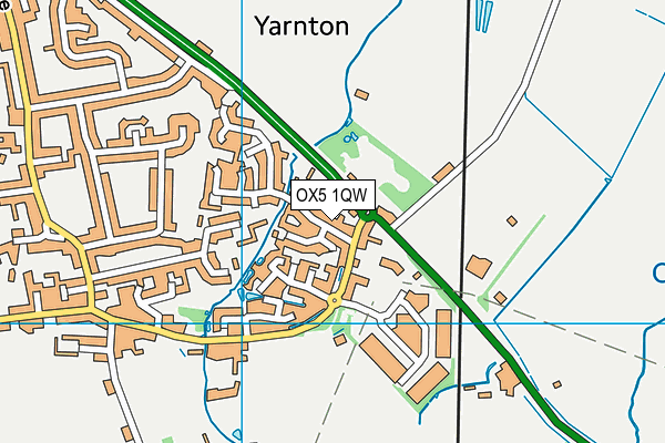 OX5 1QW map - OS VectorMap District (Ordnance Survey)