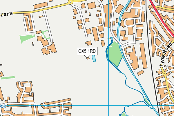 OX5 1RD map - OS VectorMap District (Ordnance Survey)