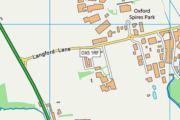 OX5 1RF map - OS VectorMap District (Ordnance Survey)