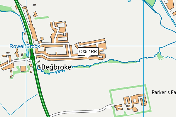 OX5 1RR map - OS VectorMap District (Ordnance Survey)