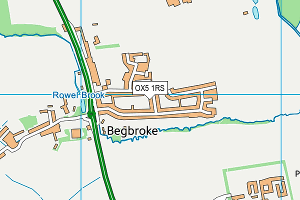 OX5 1RS map - OS VectorMap District (Ordnance Survey)