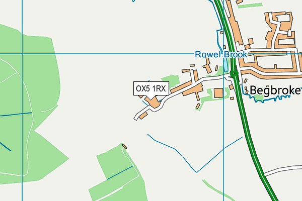 LVS Oxford map (OX5 1RX) - OS VectorMap District (Ordnance Survey)