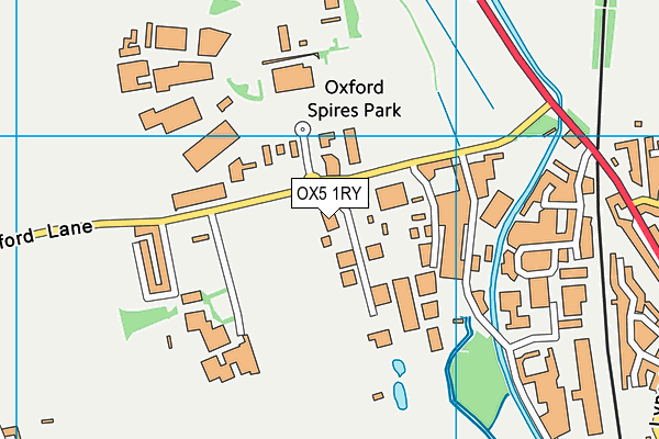 OX5 1RY map - OS VectorMap District (Ordnance Survey)