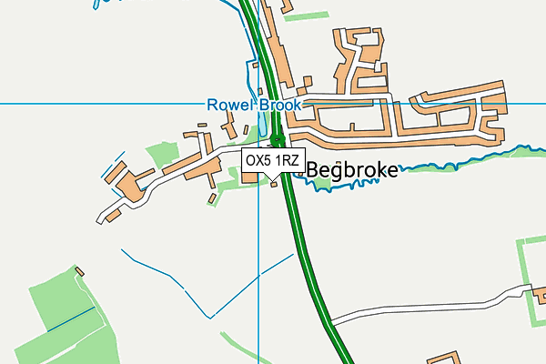 OX5 1RZ map - OS VectorMap District (Ordnance Survey)