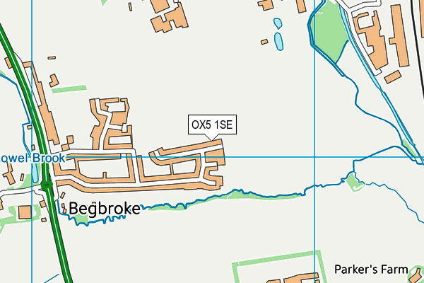 OX5 1SE map - OS VectorMap District (Ordnance Survey)