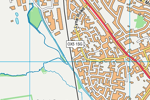 OX5 1SG map - OS VectorMap District (Ordnance Survey)